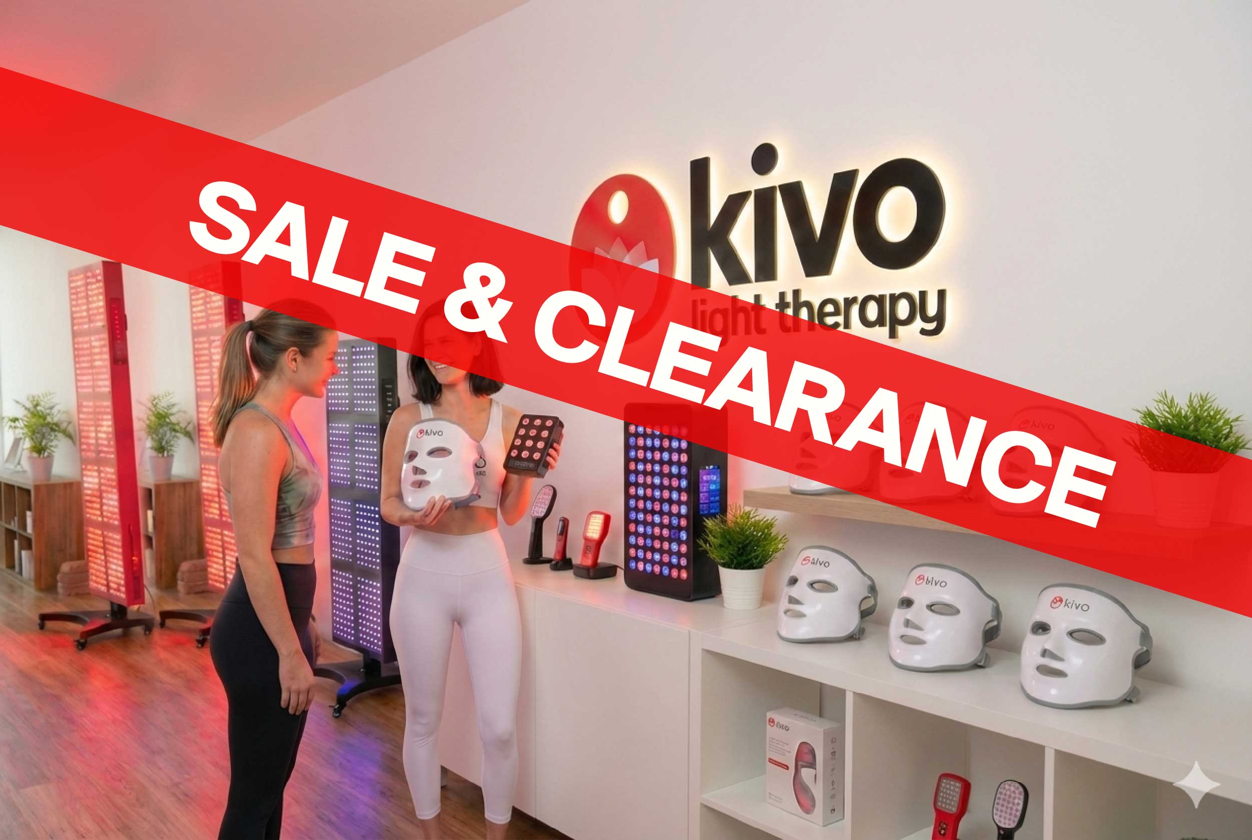 Sale Clearance Discount Red Blue Near Infrared Machines Devices Masks and Panels