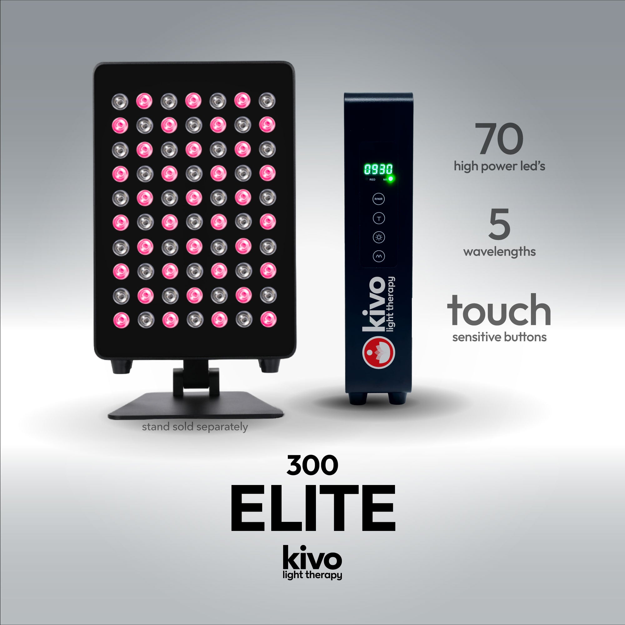 Kivo Elite 300: Premium Portable Red Light Therapy Panel