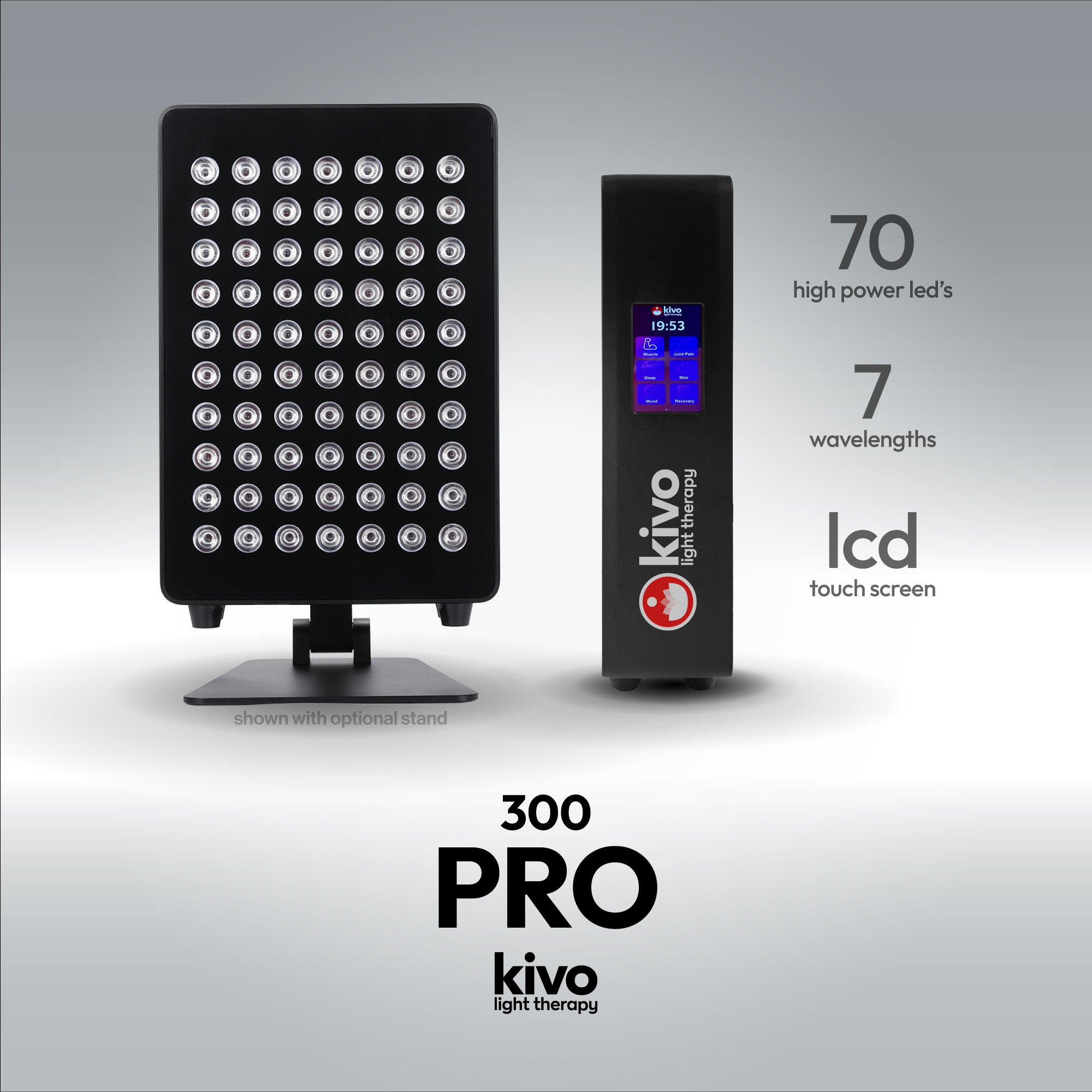 Kivo Pro 300: Ultimate Portable Red Light Therapy Panel