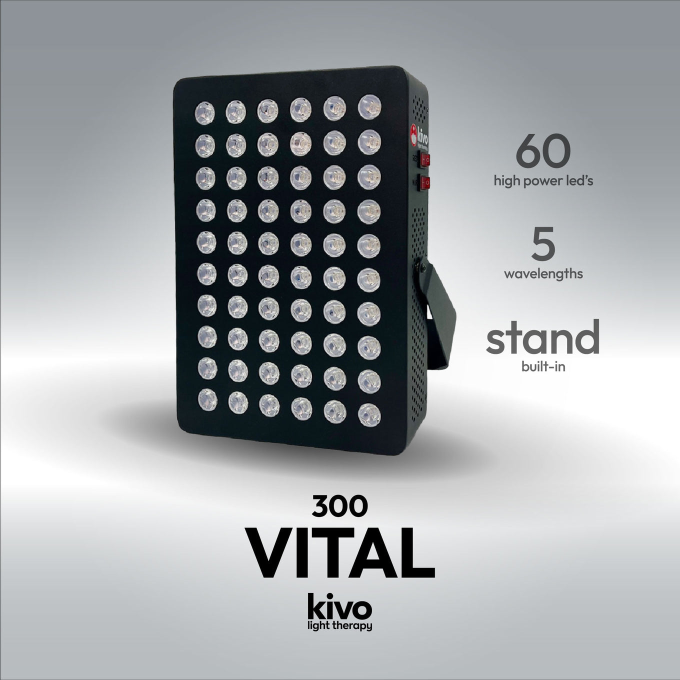 Kivo Vital 300 Small Red Light with Stand