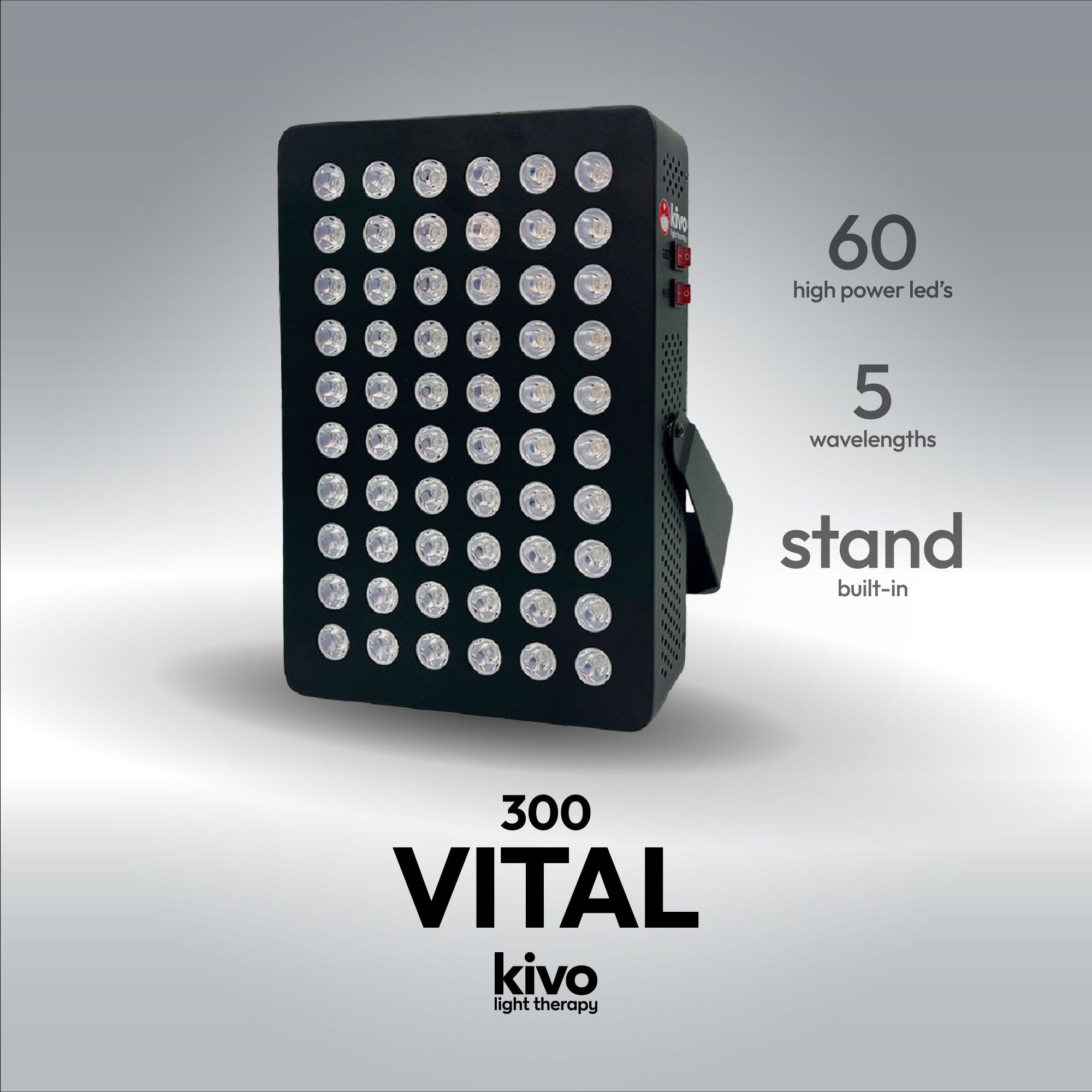 Kivo Vital 300 Small Red Light with Stand
