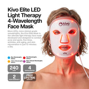 what is the best led face mask for acne and spots and anti-aging - the kivo led light therapy face mask