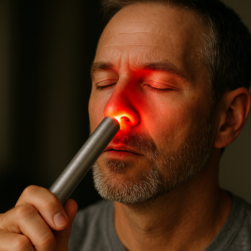Red light for sinus issues