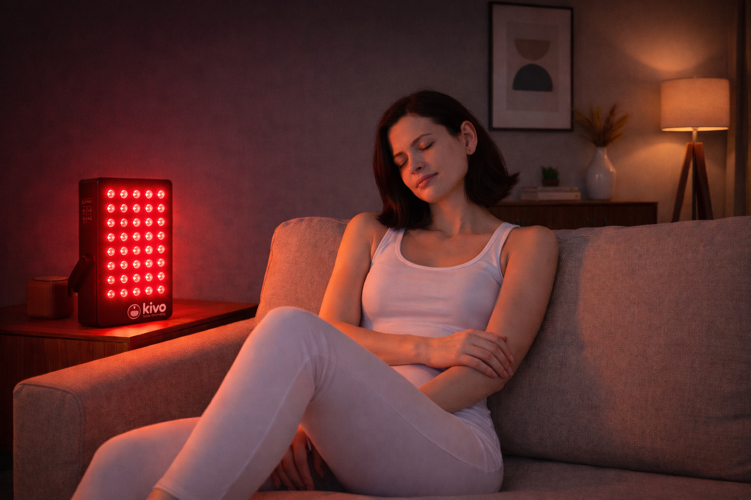 Relax using red light therapy