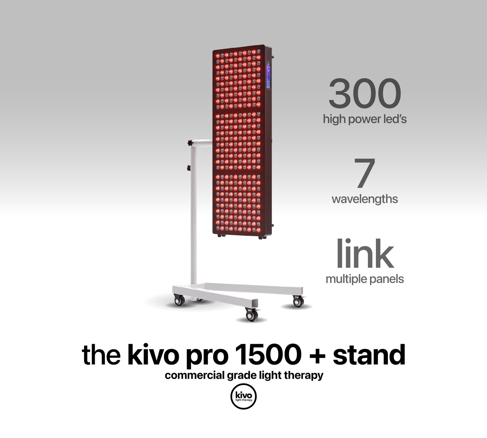 Single commercial grade red light therapy stand