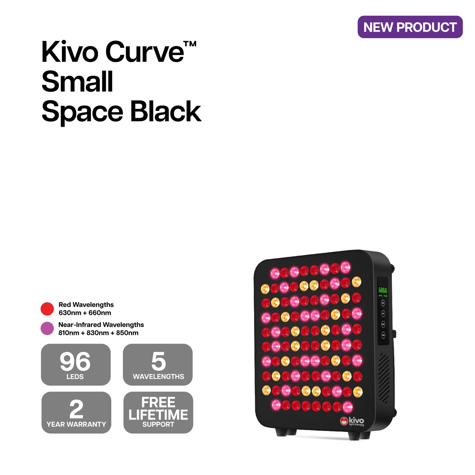 Curved Red Light Therapy Panel - from Kivo