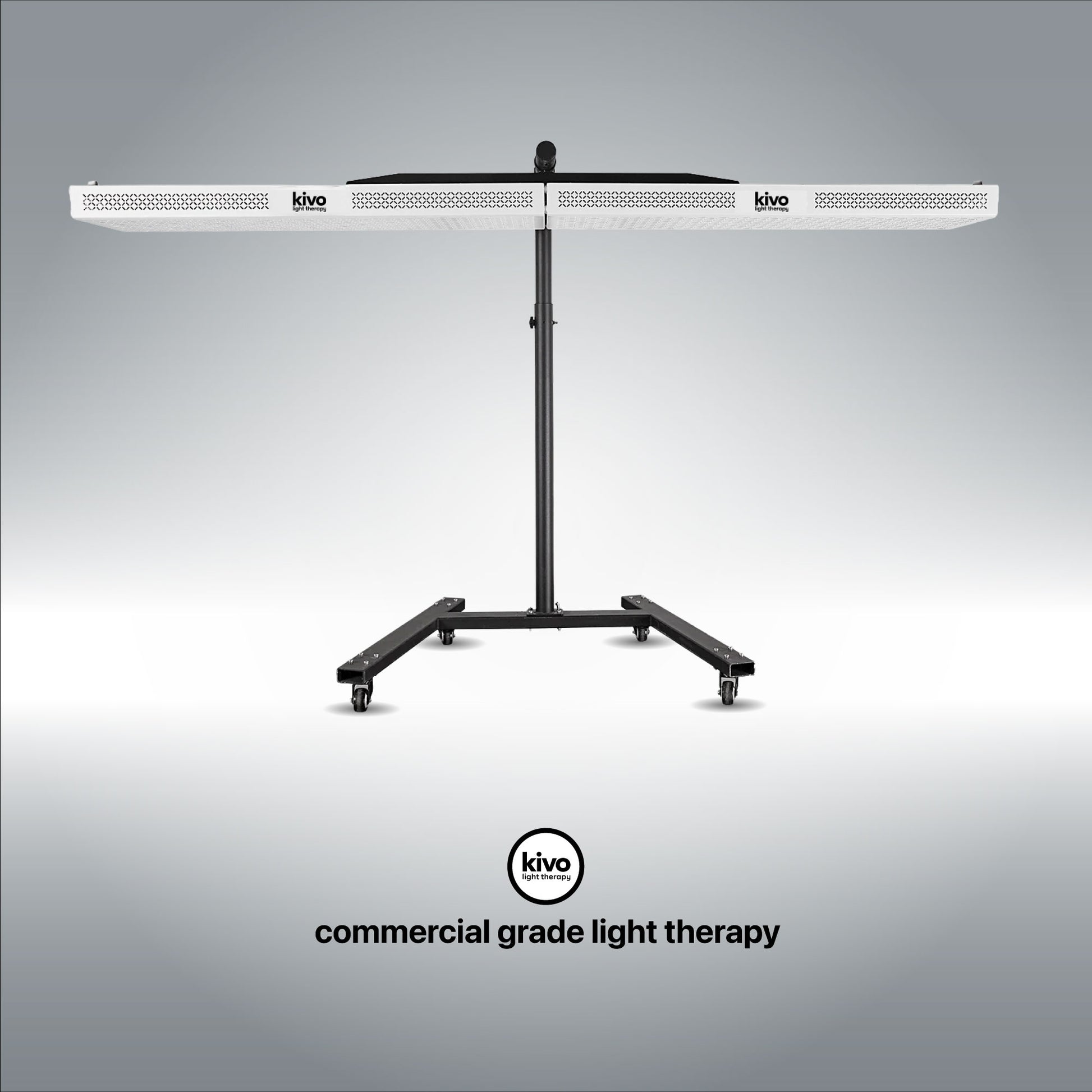 dual commercial stand for red light therapy panels