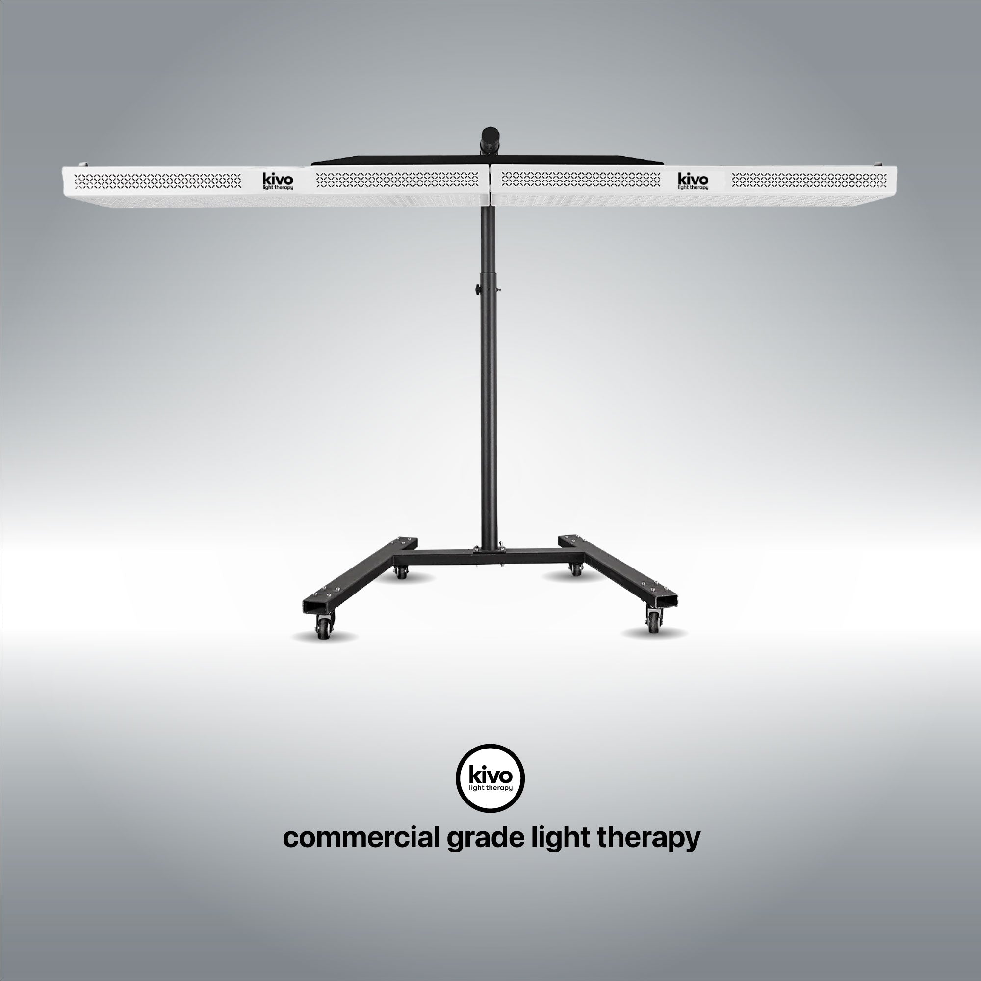 dual commercial stand for red light therapy panels
