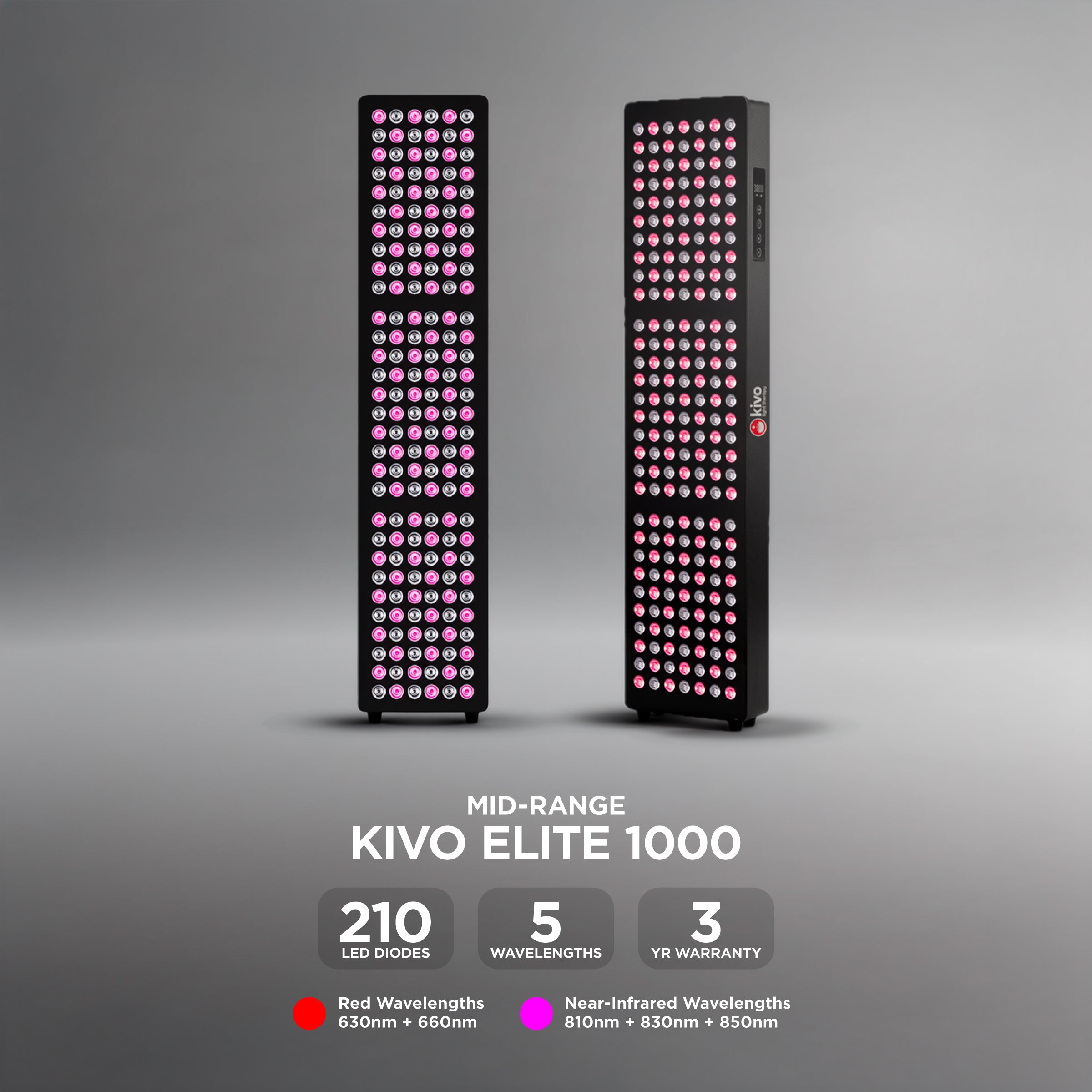 Kivo Elite 1000: Premium Medium Full Body Red Light Therapy Panel