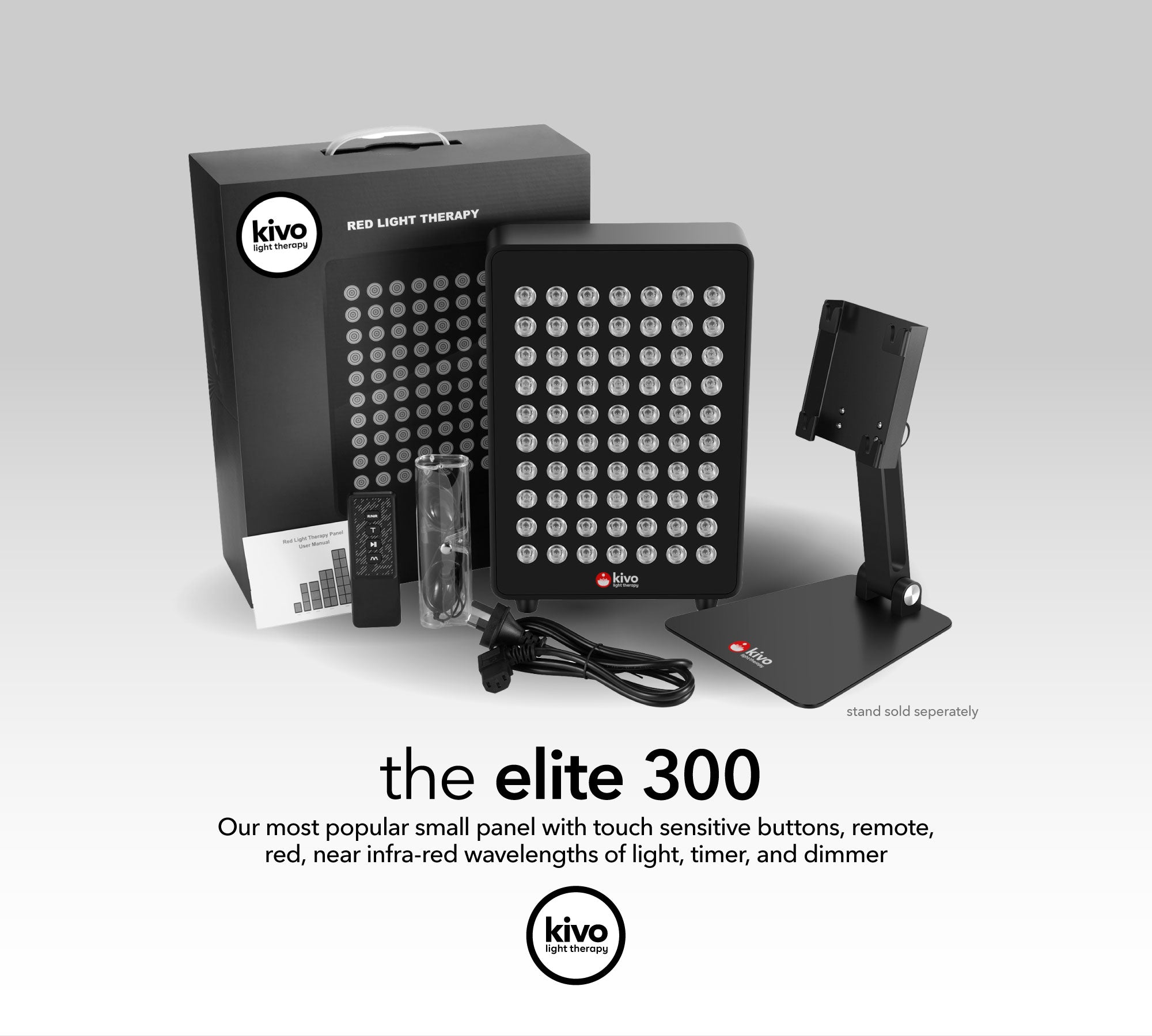 Kivo Elite 300: Premium Portable Red Light Therapy Panel