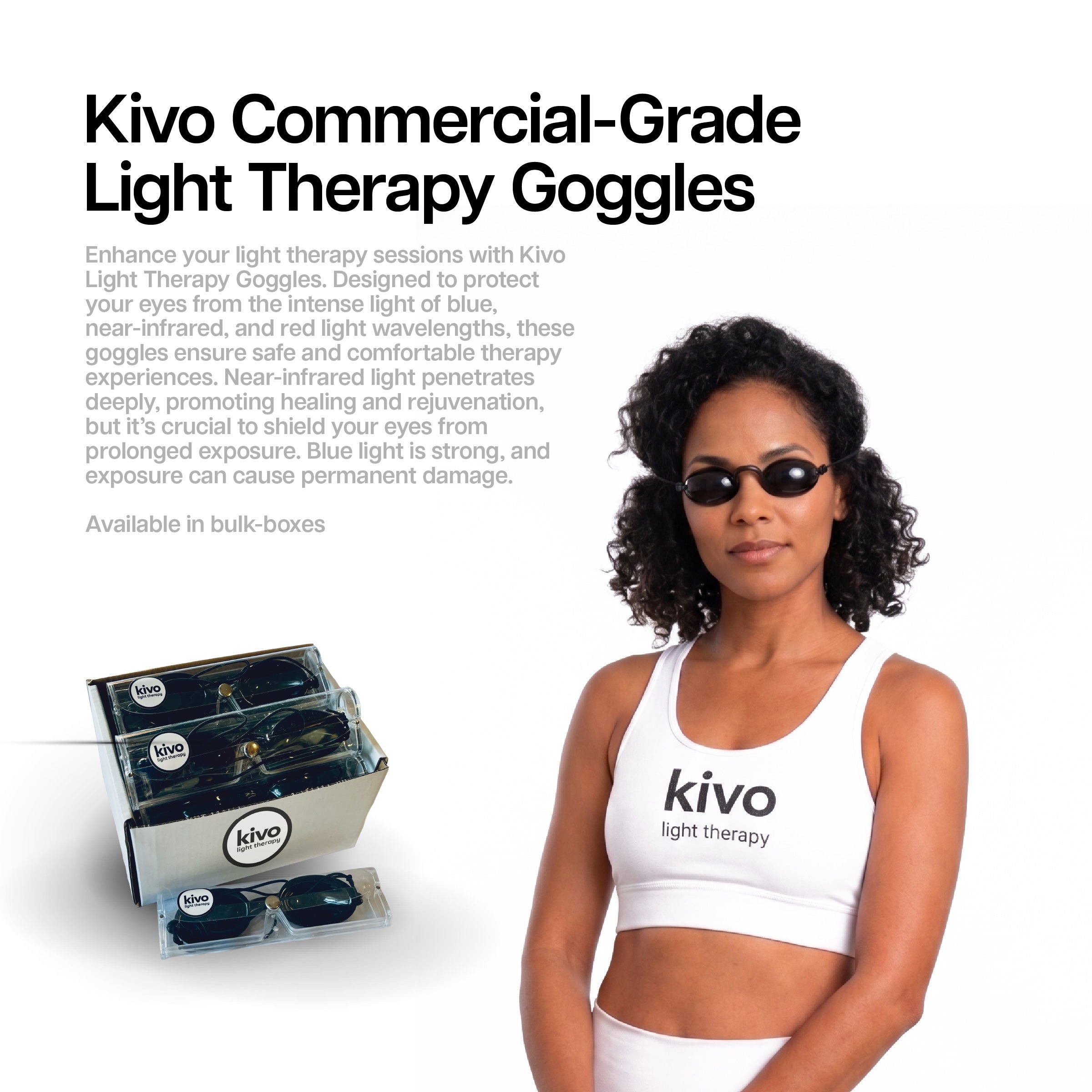 Commercial: Box of 10 Light Therapy Goggles