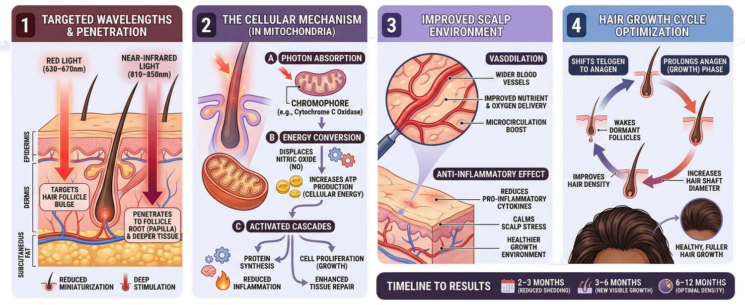 Light therapy how it works for hair and scalp