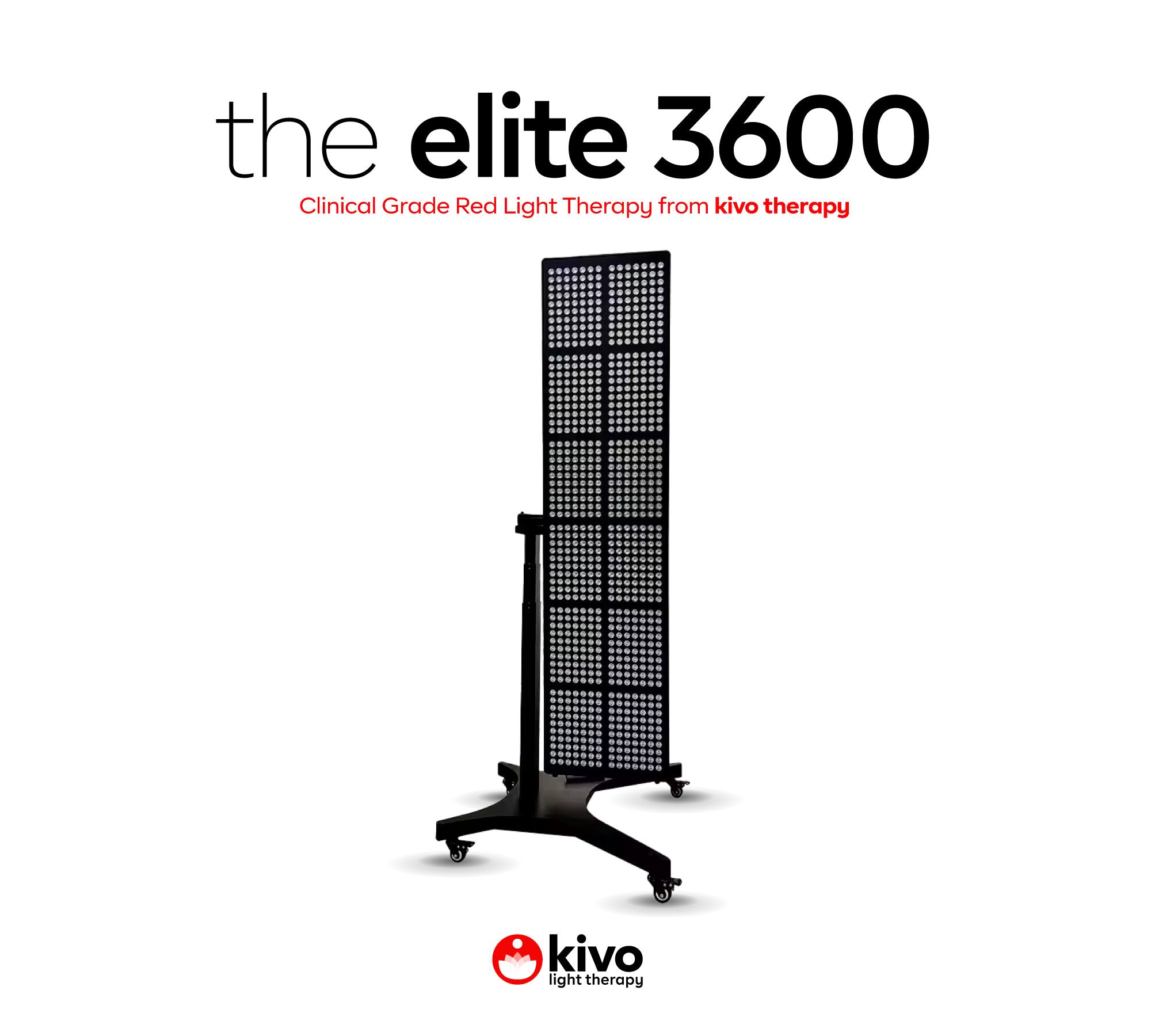 Kivo Elite 3600: Premium XX-Large Red Light Therapy Panel