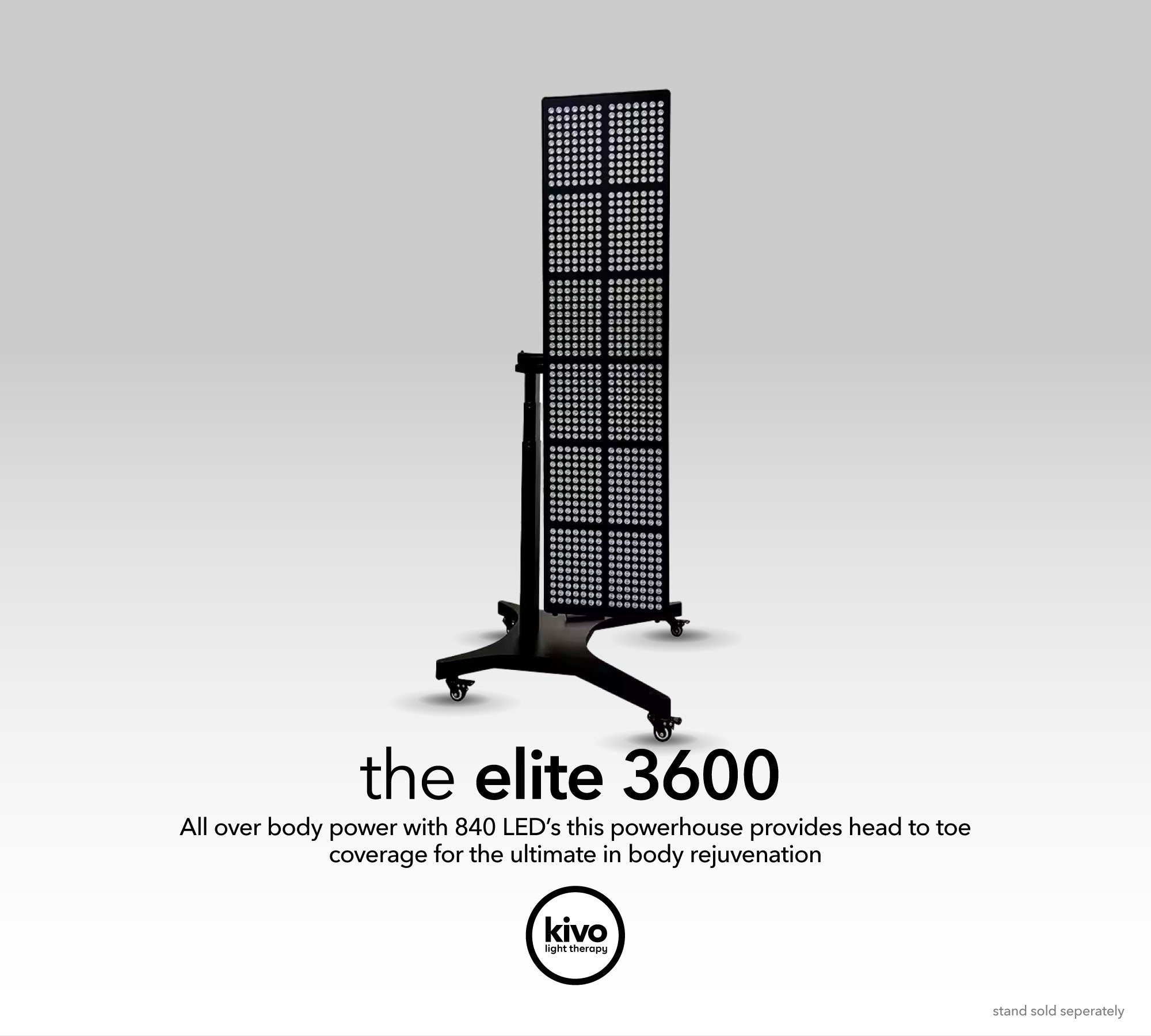 Kivo Elite 3600: Premium XX-Large Red Light Therapy Panel