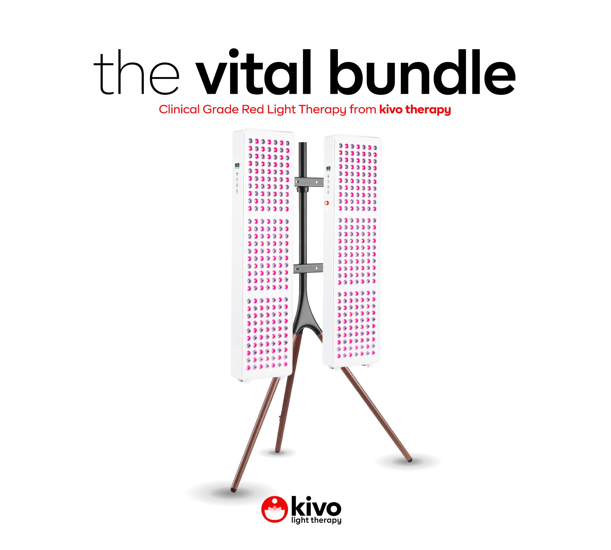 Kivo Vital 1000 Bundle: 2 x Vital 1000 & Easel Stand