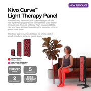 Curved red light therapy panel from Kivo
