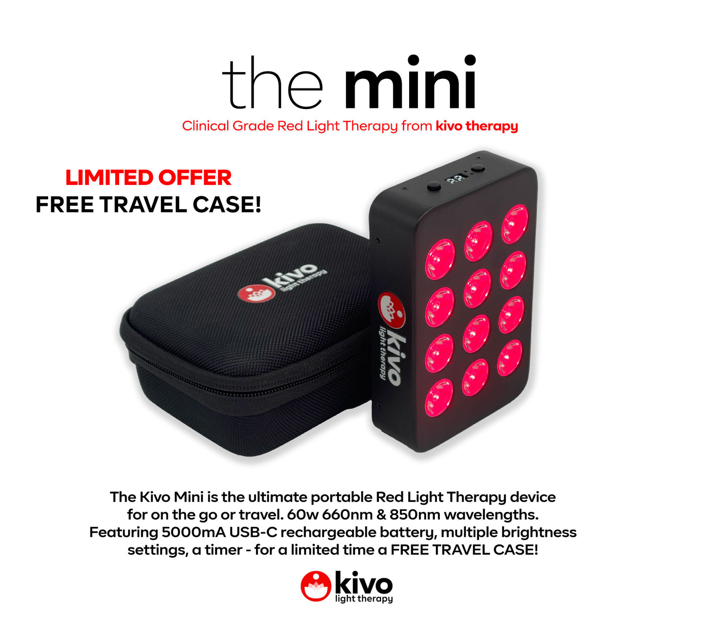 Kivo Mini: Portable Red Light