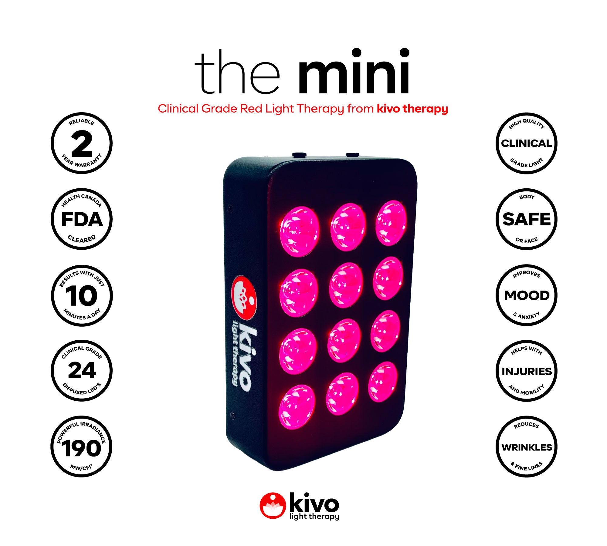 Kivo Mini: Portable Red Light