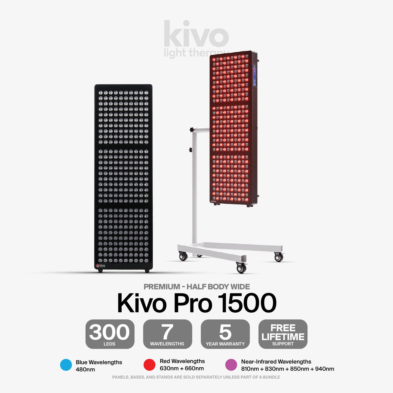Kivo PRO 1500 - the best half body light therapy panel