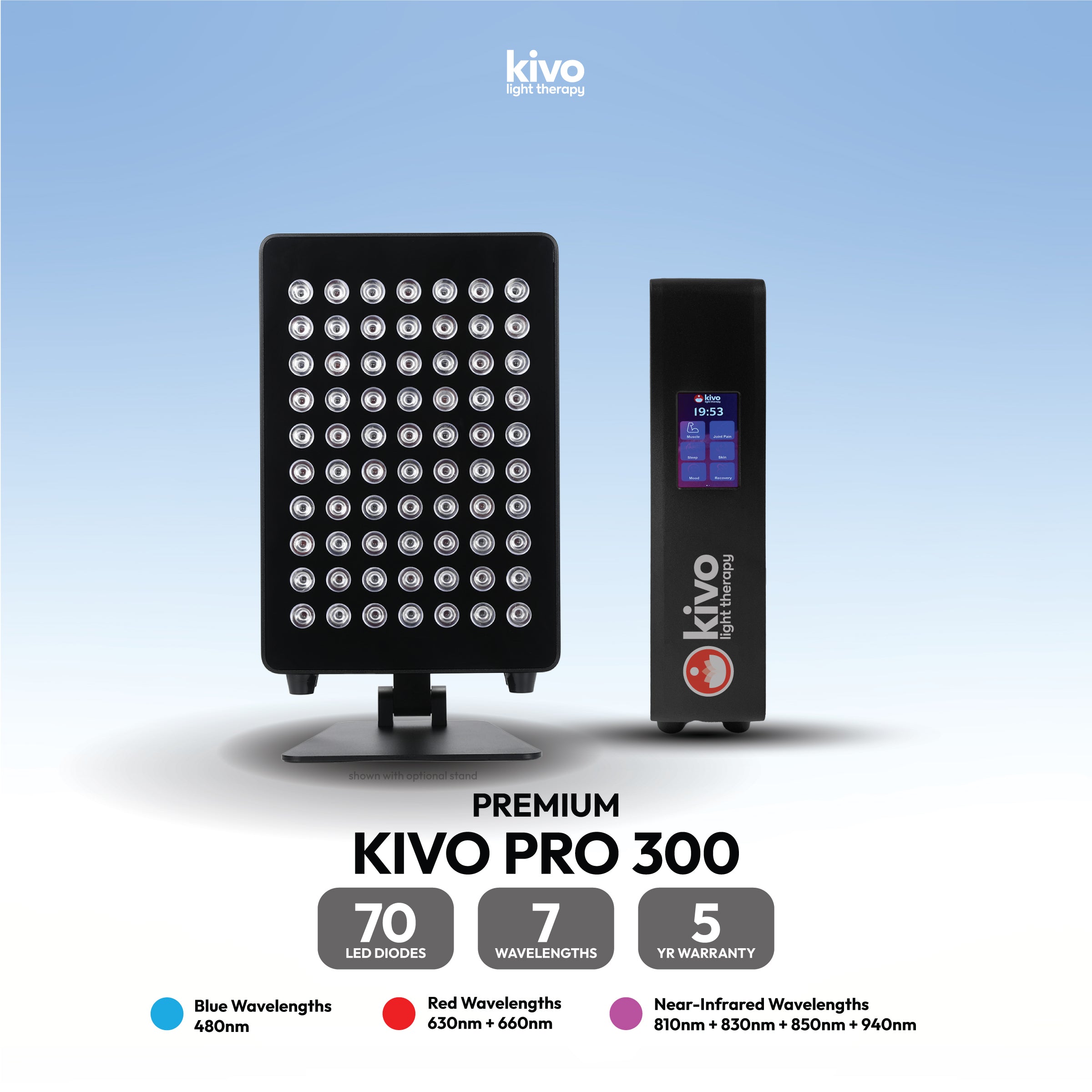 Kivo Pro 300: Ultimate Portable Red Light Therapy Panel