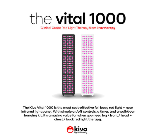 Kivo Vital 1000: Medium Full Body Red Light Therapy Panel