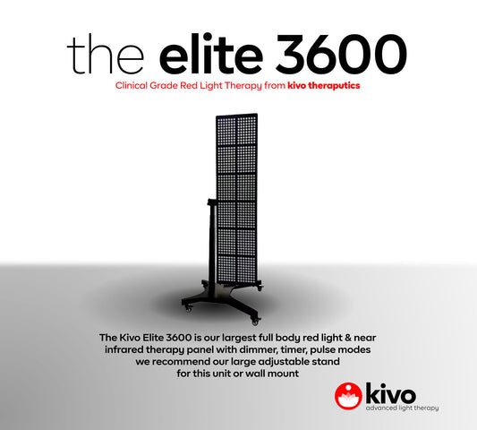 The largest red light therapy panel - the Kivo Elite 3600