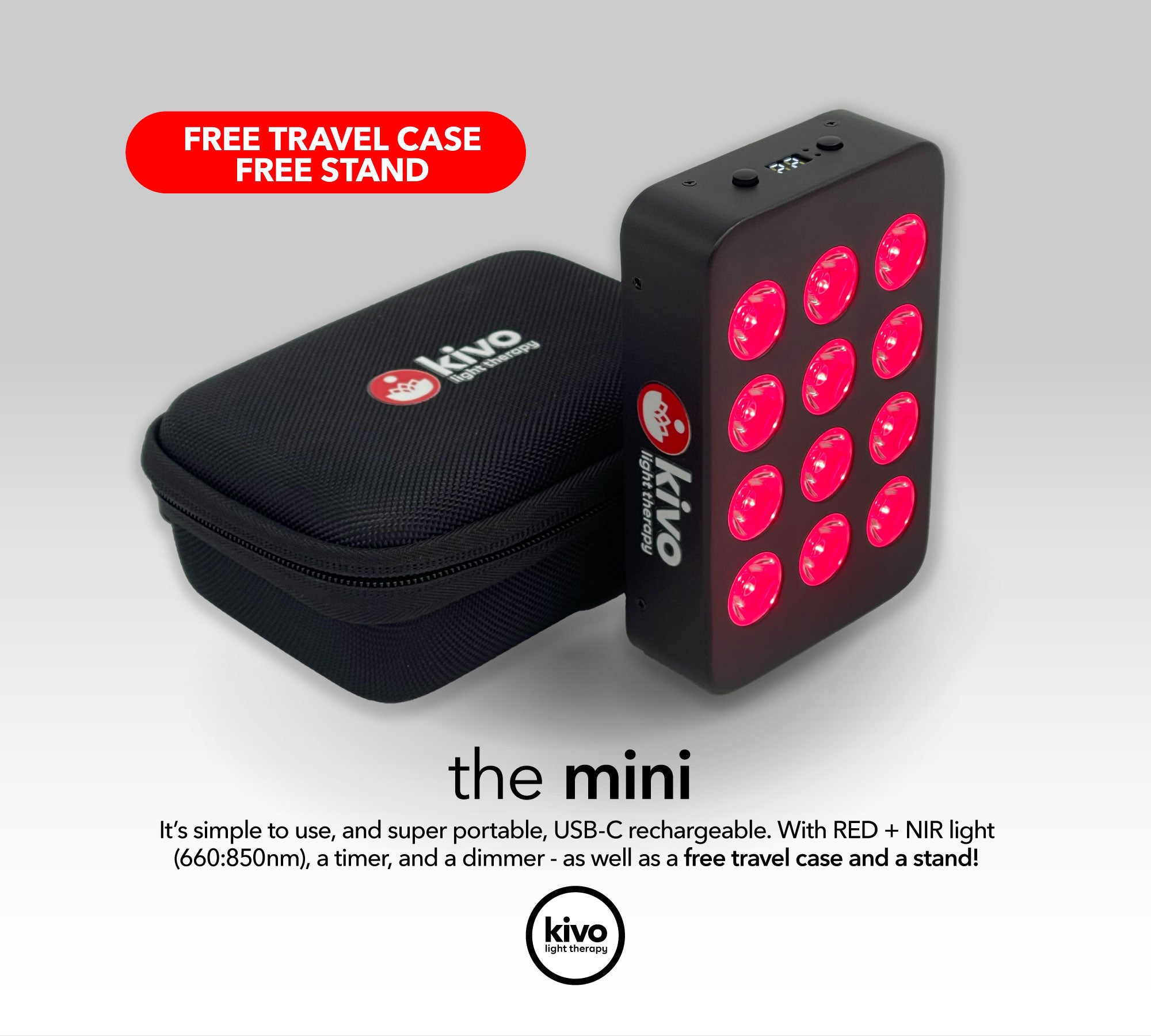 Kivo Mini: Portable Red Light