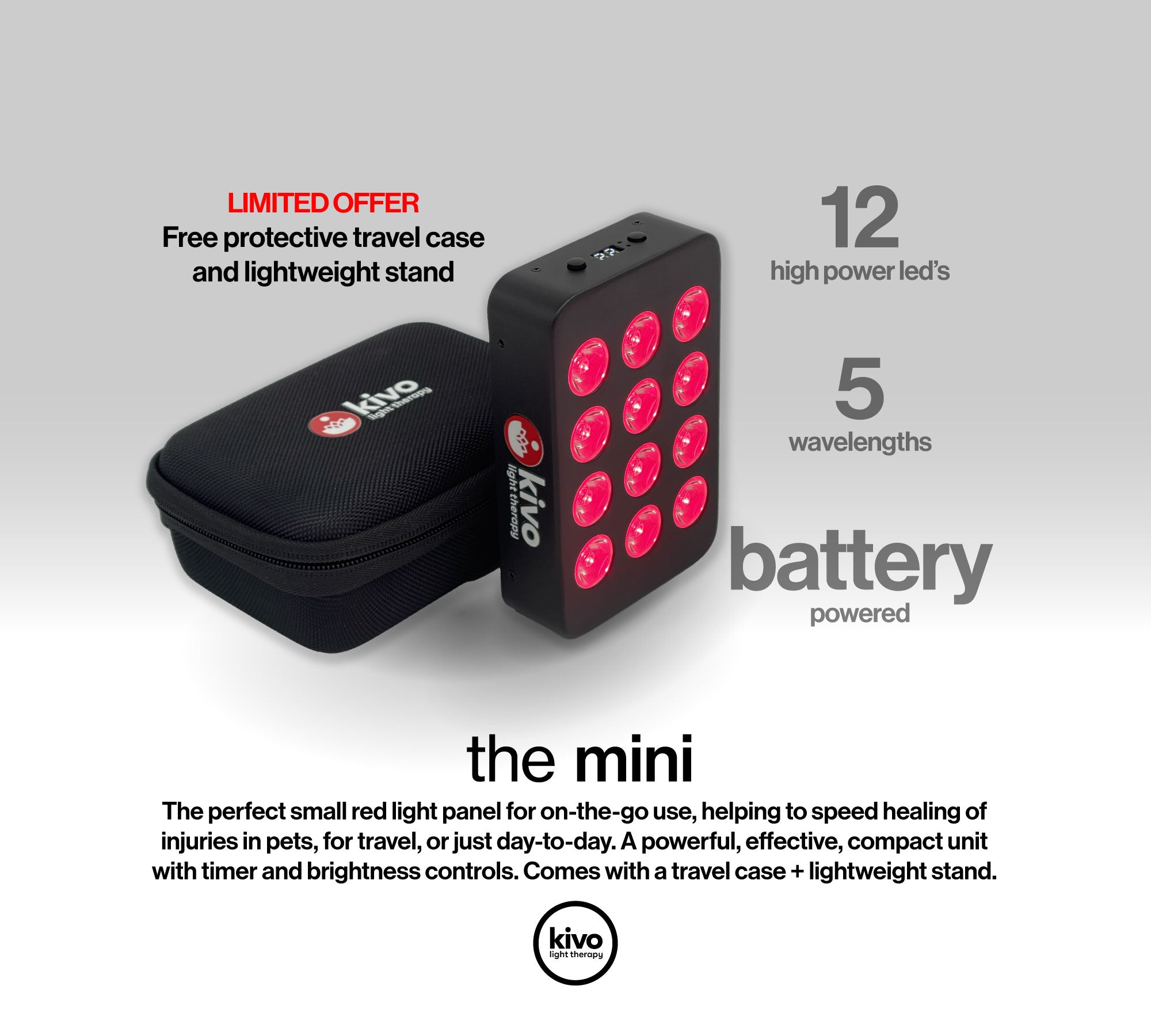 Kivo Mini: Portable Red Light