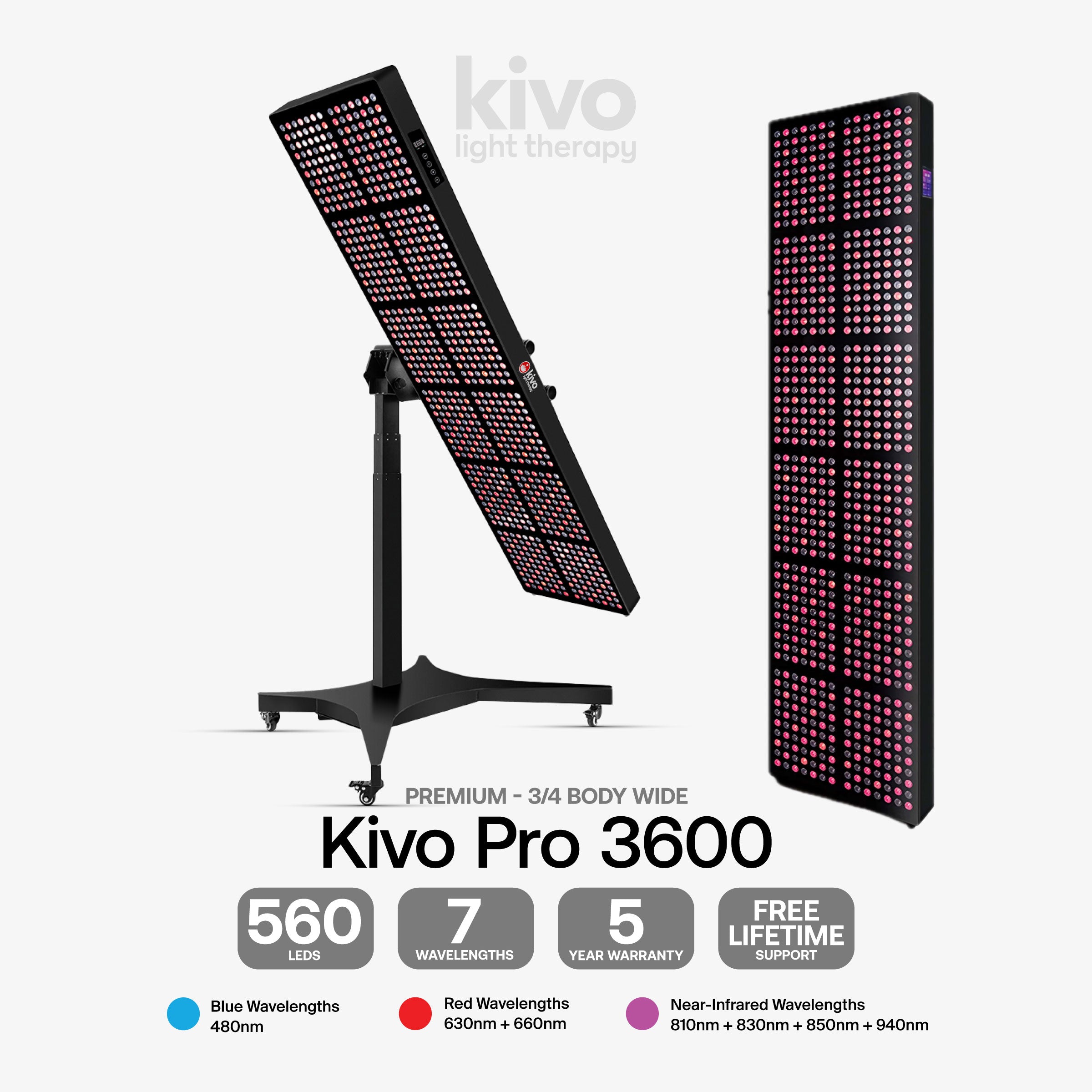 The most powerful and biggest light therapy led panel red light 3600