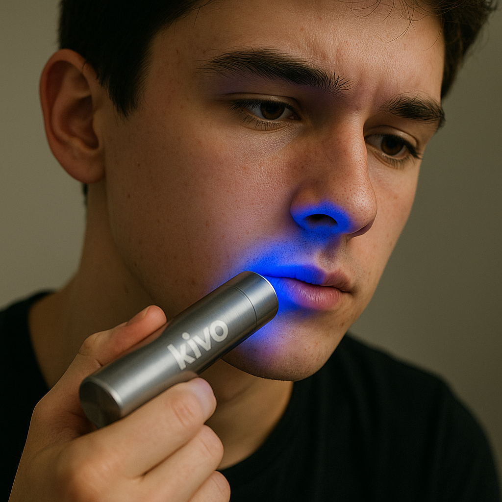 Kivo Red Light Torch Flashlight Blue for Acne