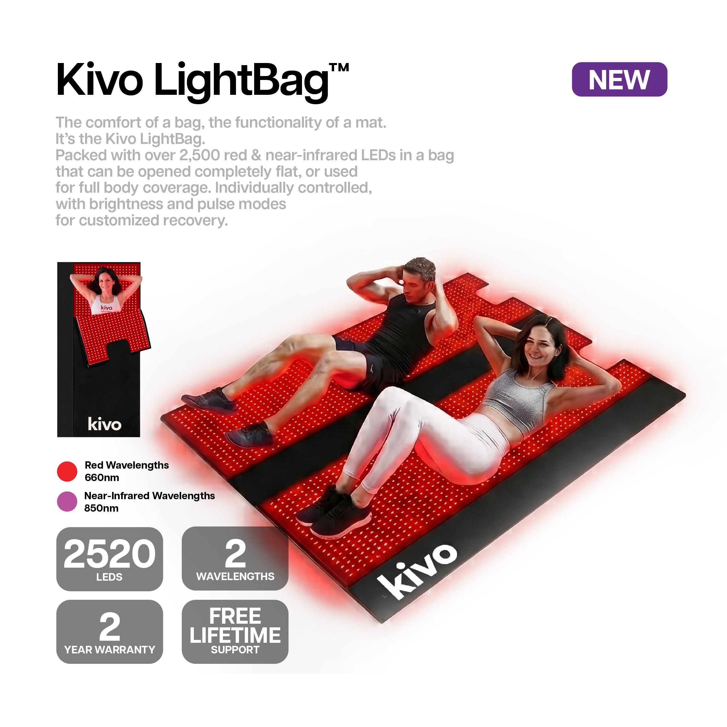 Red Light Mat Red Light Bag - from Kivo