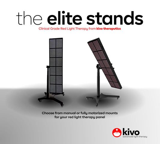 red light panel stands