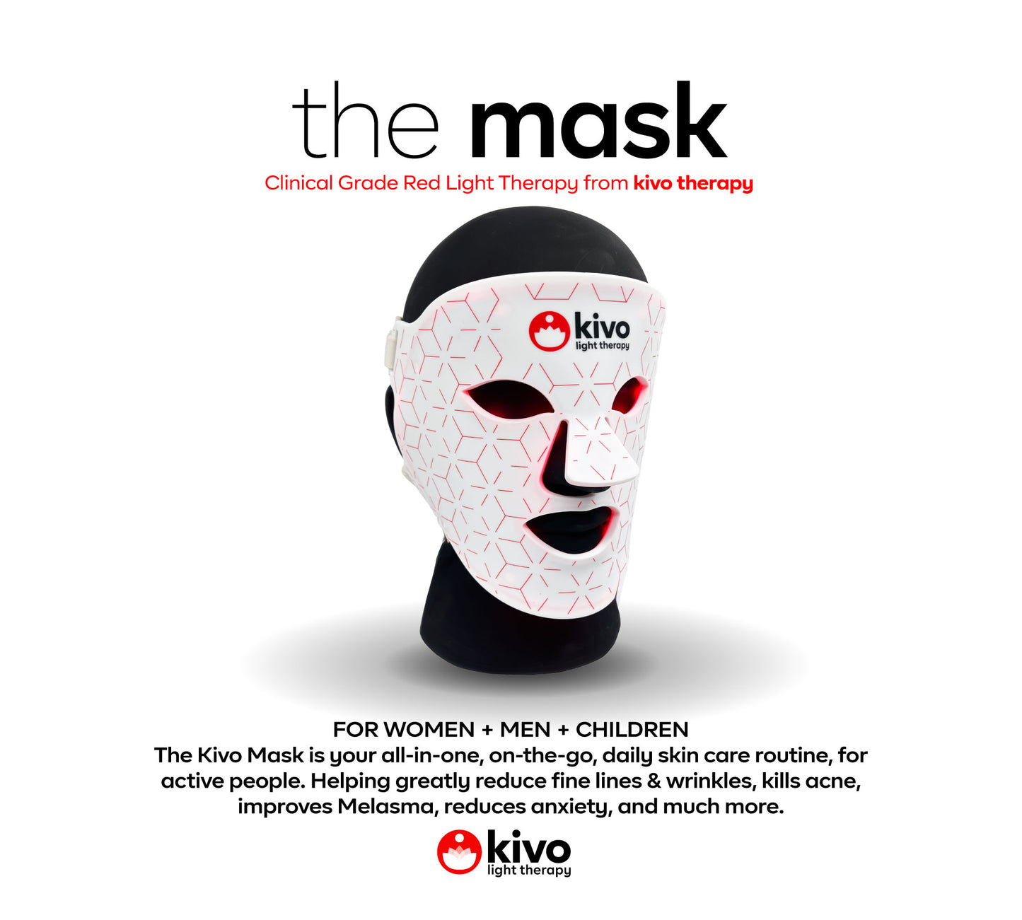 Kivo Face: Red Light Therapy Mask