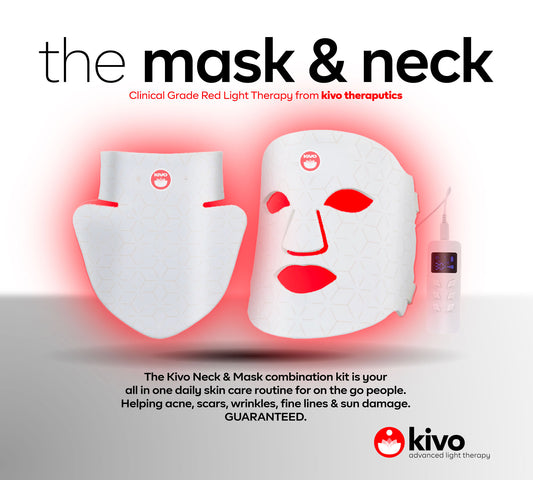 The Kivo Neck and Mask - is the internets best combination for red light and near infrared skin issues