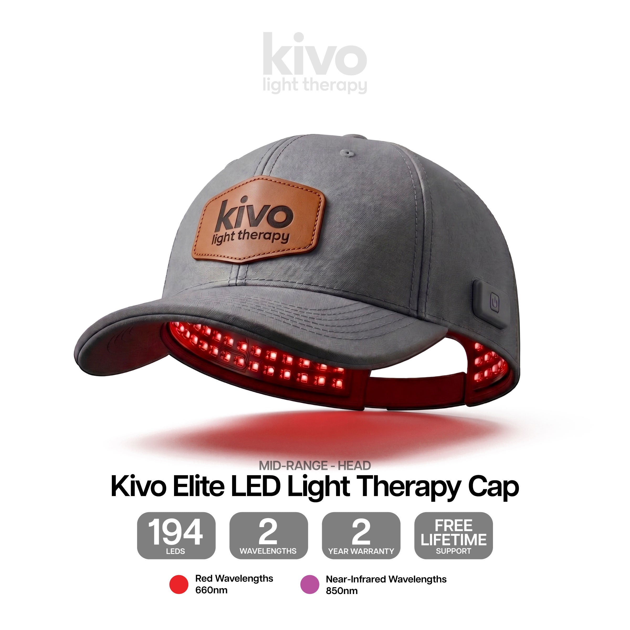 Kivo Red Light Therapy Cap / Hat