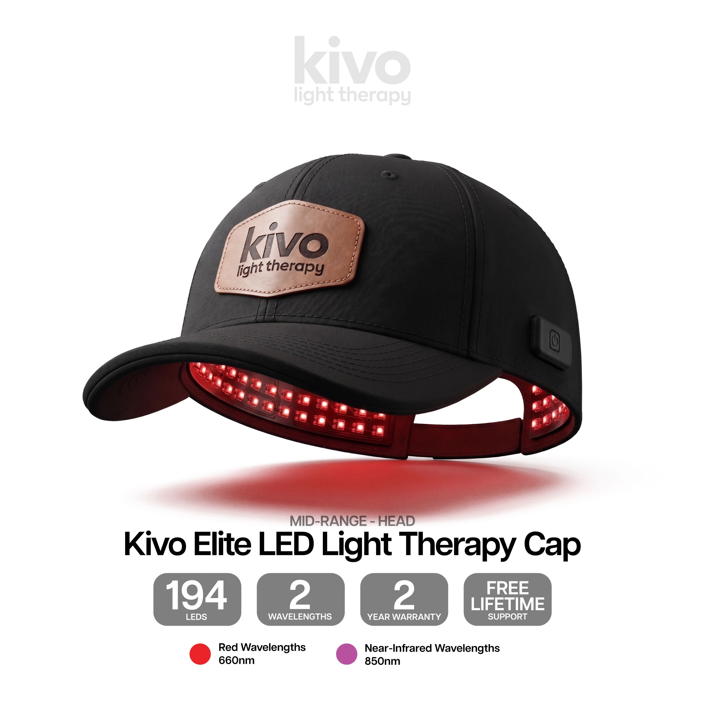 Kivo Red Light Therapy Cap / Hat
