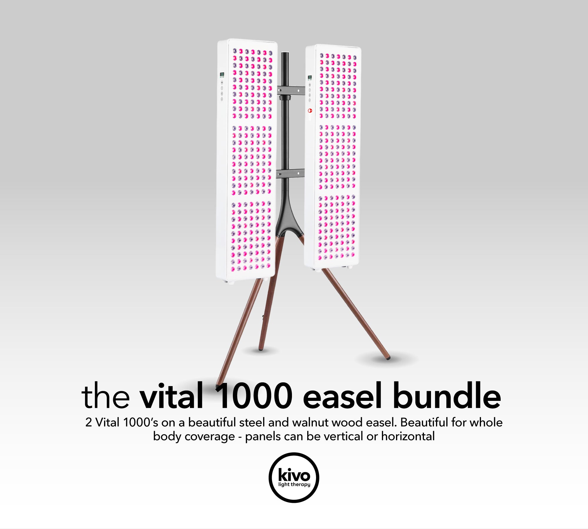 Kivo Vital 1000 Bundle: 2 x Vital 1000 & Easel Stand