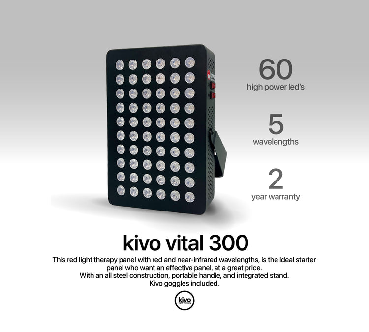 Kivo Vital 300: Portable Small Red Light Therapy Panel